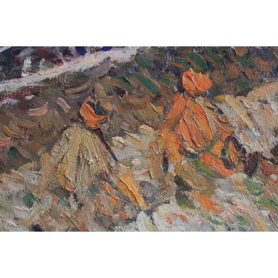 Herbst. Öl auf Leinwand, 64x99 cm, Öl im Angebot 4