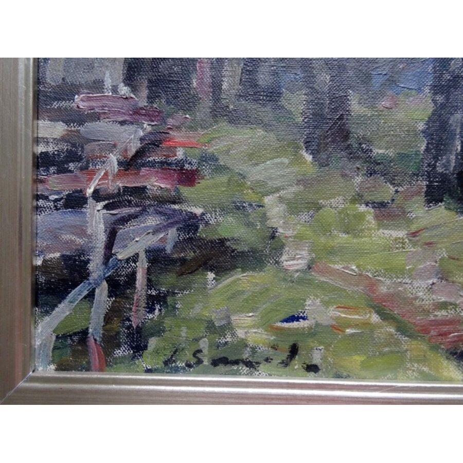 Puerto Kisezers. Lienzo, óleo, 47x62 cm - Painting Impresionista de Arijs Skride 