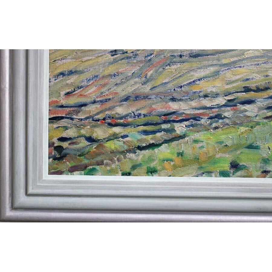 Piebalga. Olio su tela, 67x47 cm - Painting Espressionista di Arijs Skride 