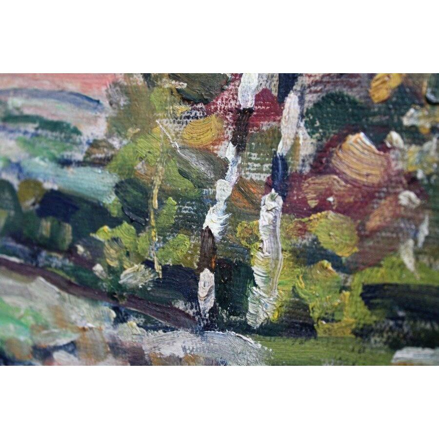 Piebalga. Olio su tela, 67x47 cm in vendita 3