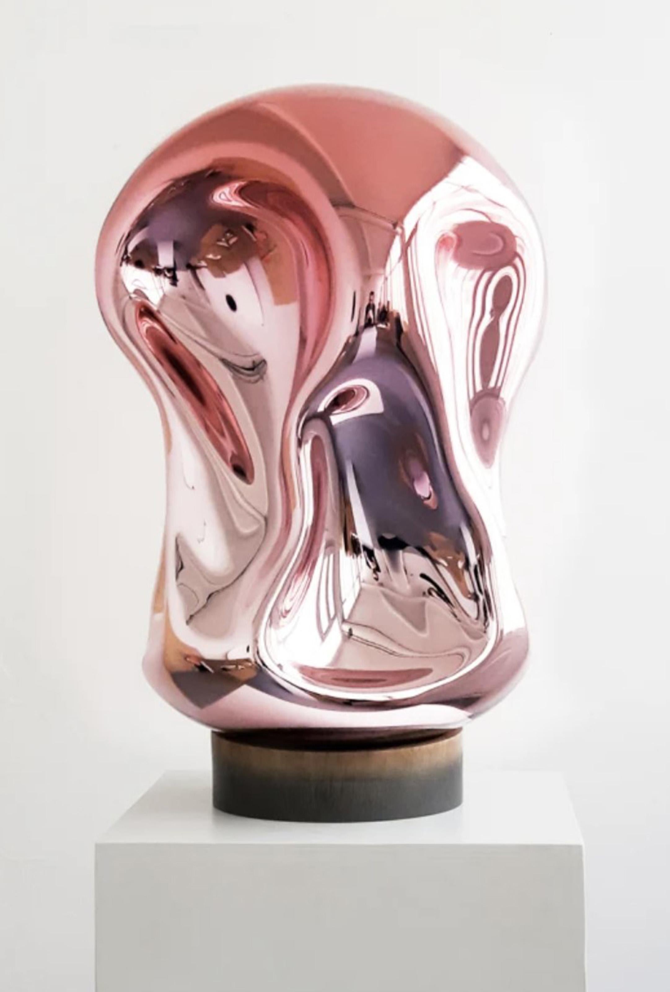 Arik Levy, Israeli (1963 - ) - Solid Liquid, Medium:  Hand-Blown Colored and Silvered Glass, Size:  27 x 18 x 18 in. (68.58 x 45.72 x 45.72 cm)