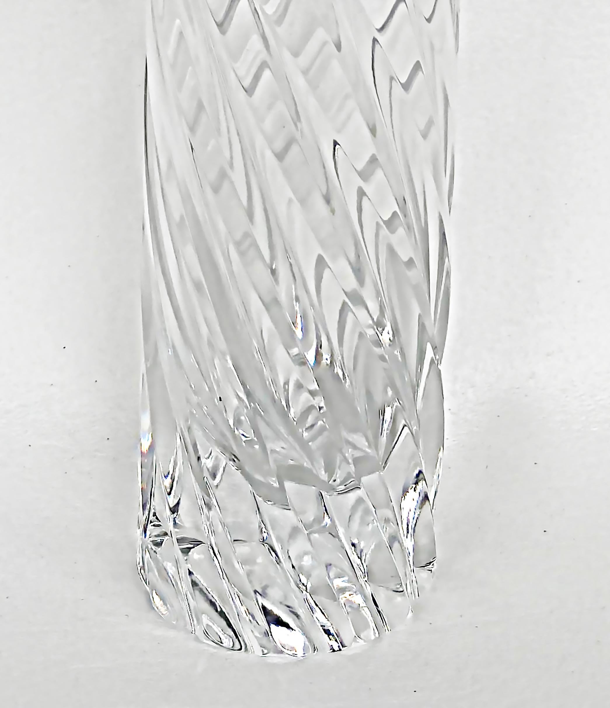 Vase aus Kristallglas 