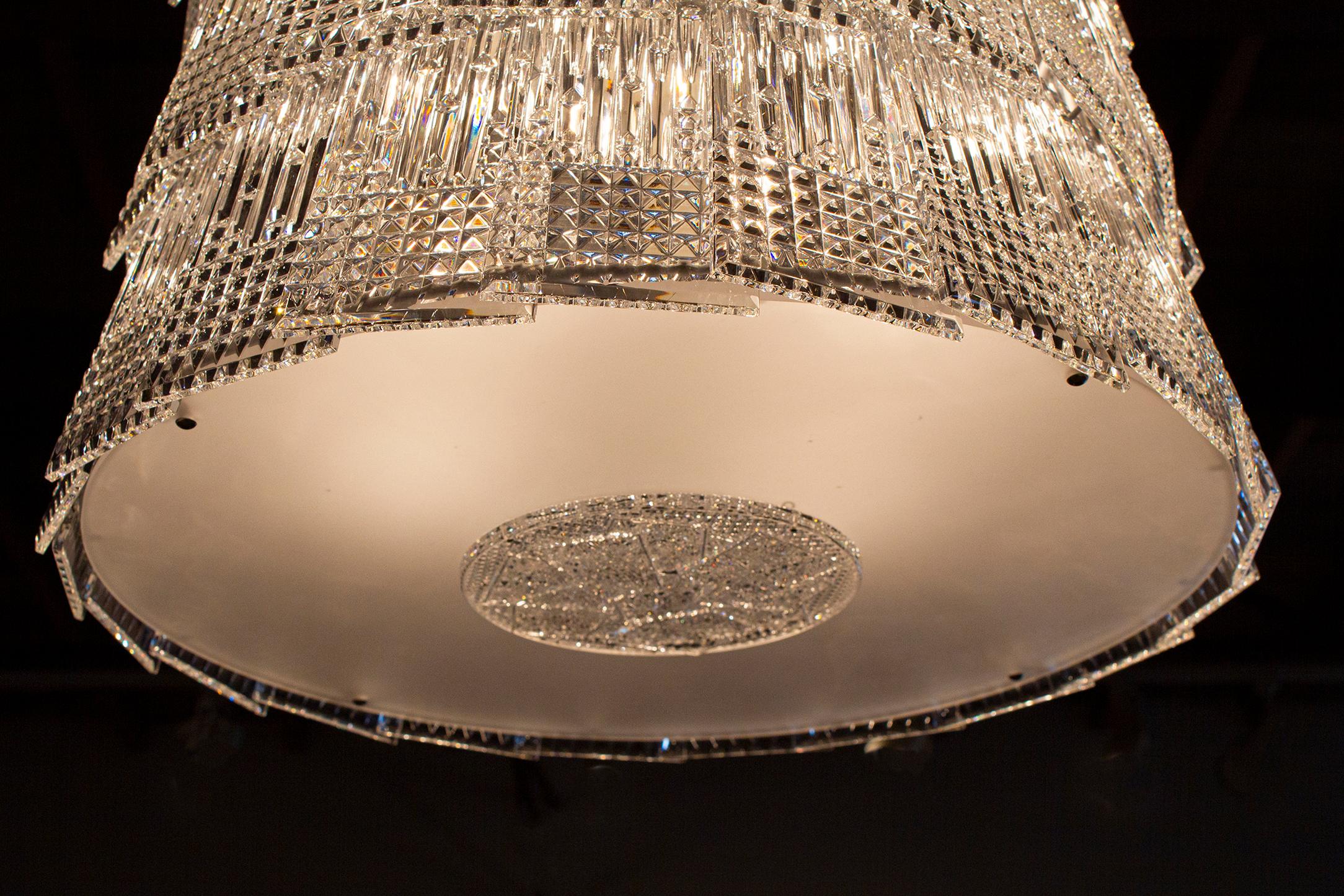 Contemporary Arik Levy for Baccarat Tuile de Cristal Chandelier