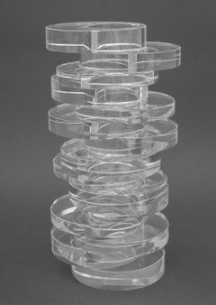 Jarrón de vidrio artístico "Twister" de Arik Levy para Gaia & Gino