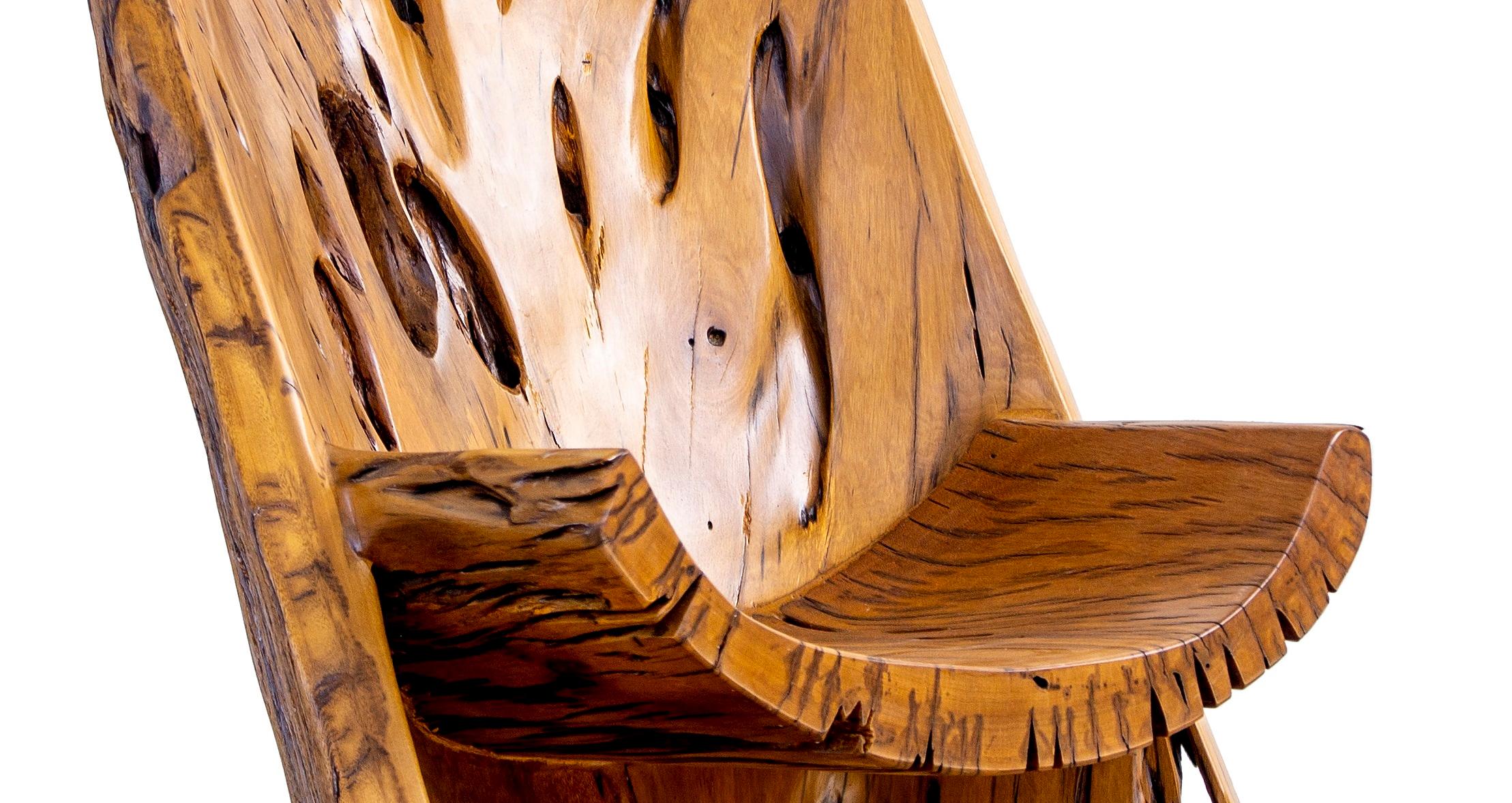 Brésilien Chaise Arinhama en Wood Wood par Hugo França en vente