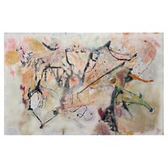 "Arise", 2025 Grande huile abstraite sur toile de Kathi Robinson Frank