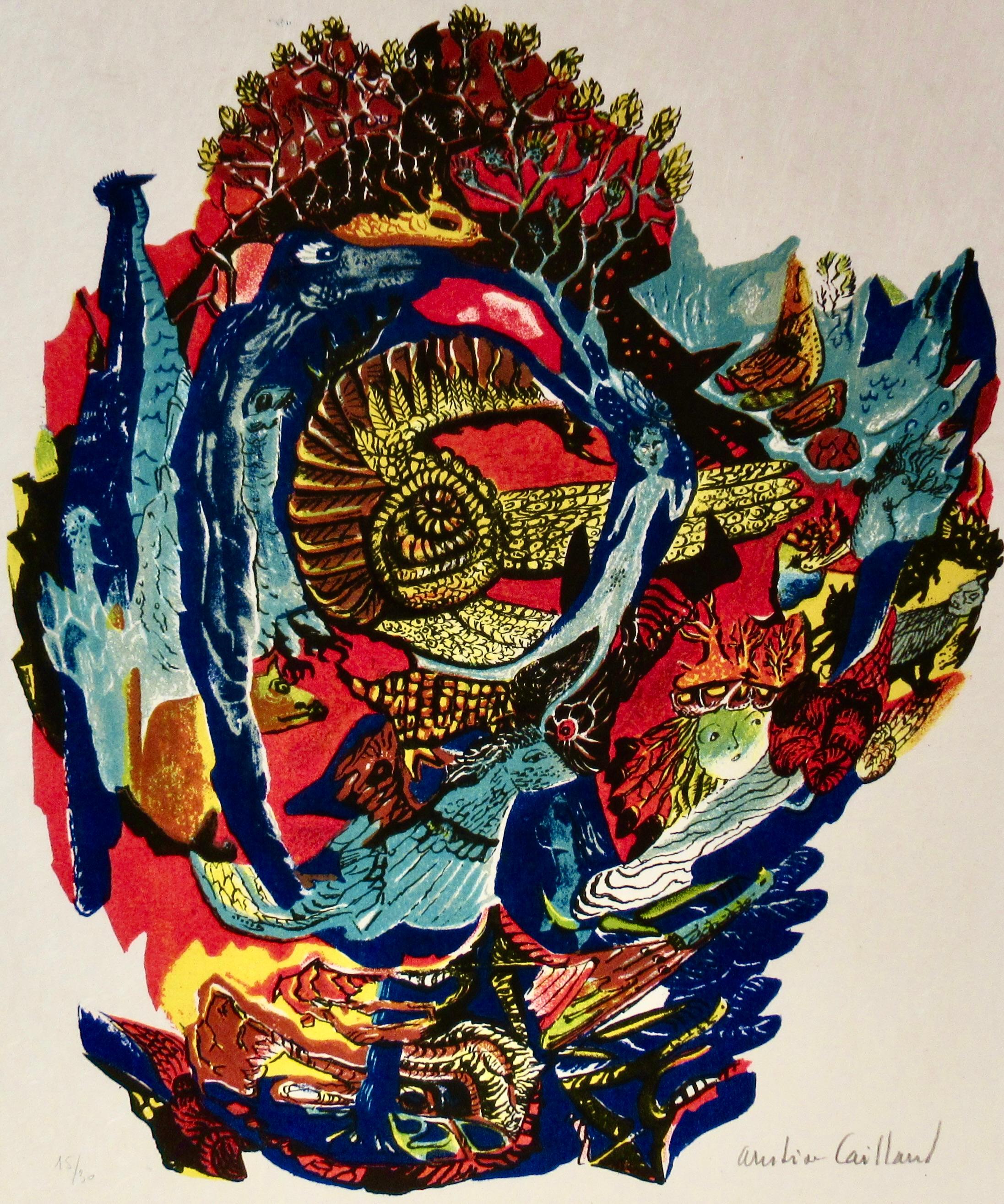 Cantique du Singulier - Print de Aristide Caillaud