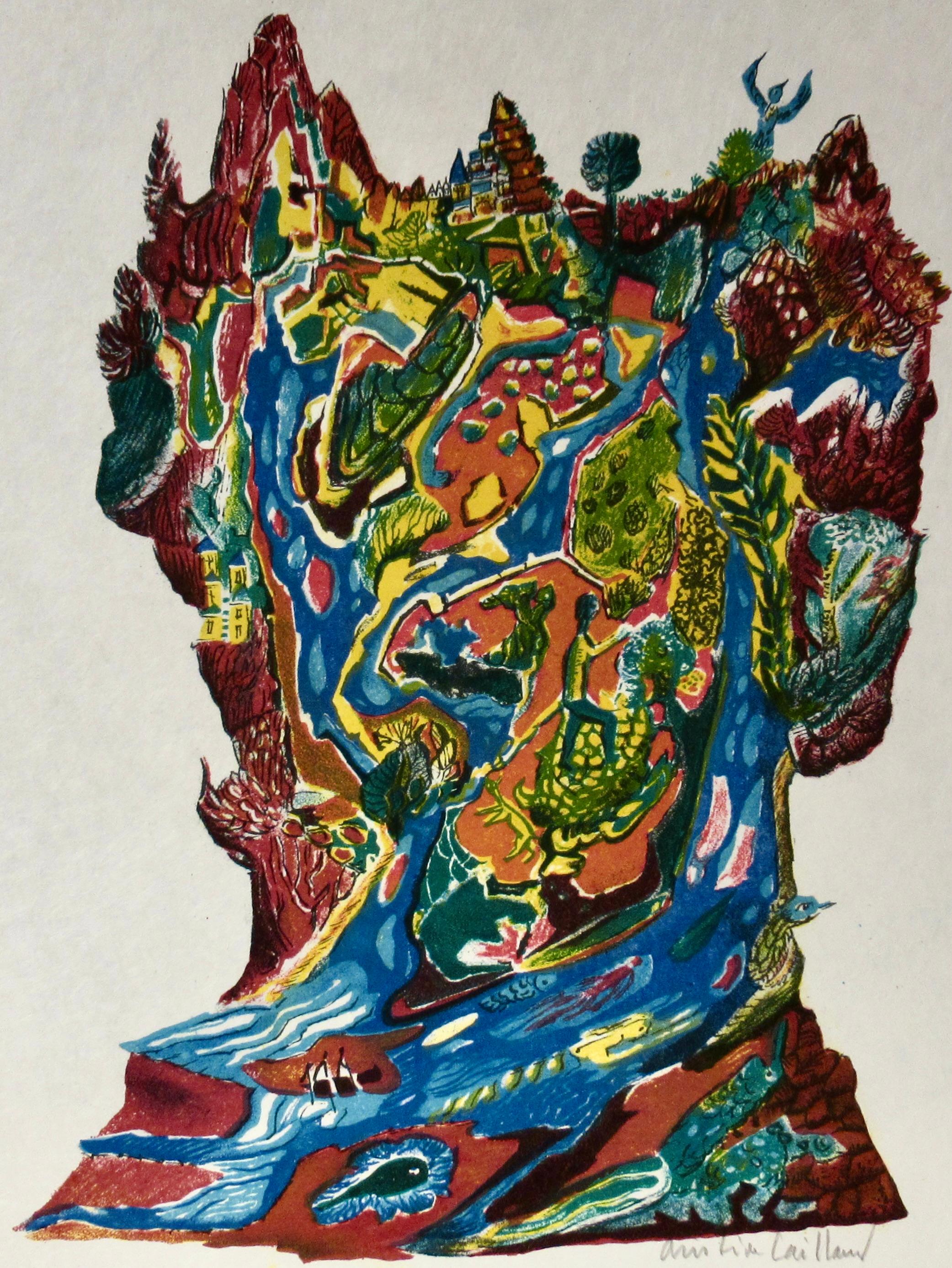 Cantique du Singulier - Print by Aristide Caillaud