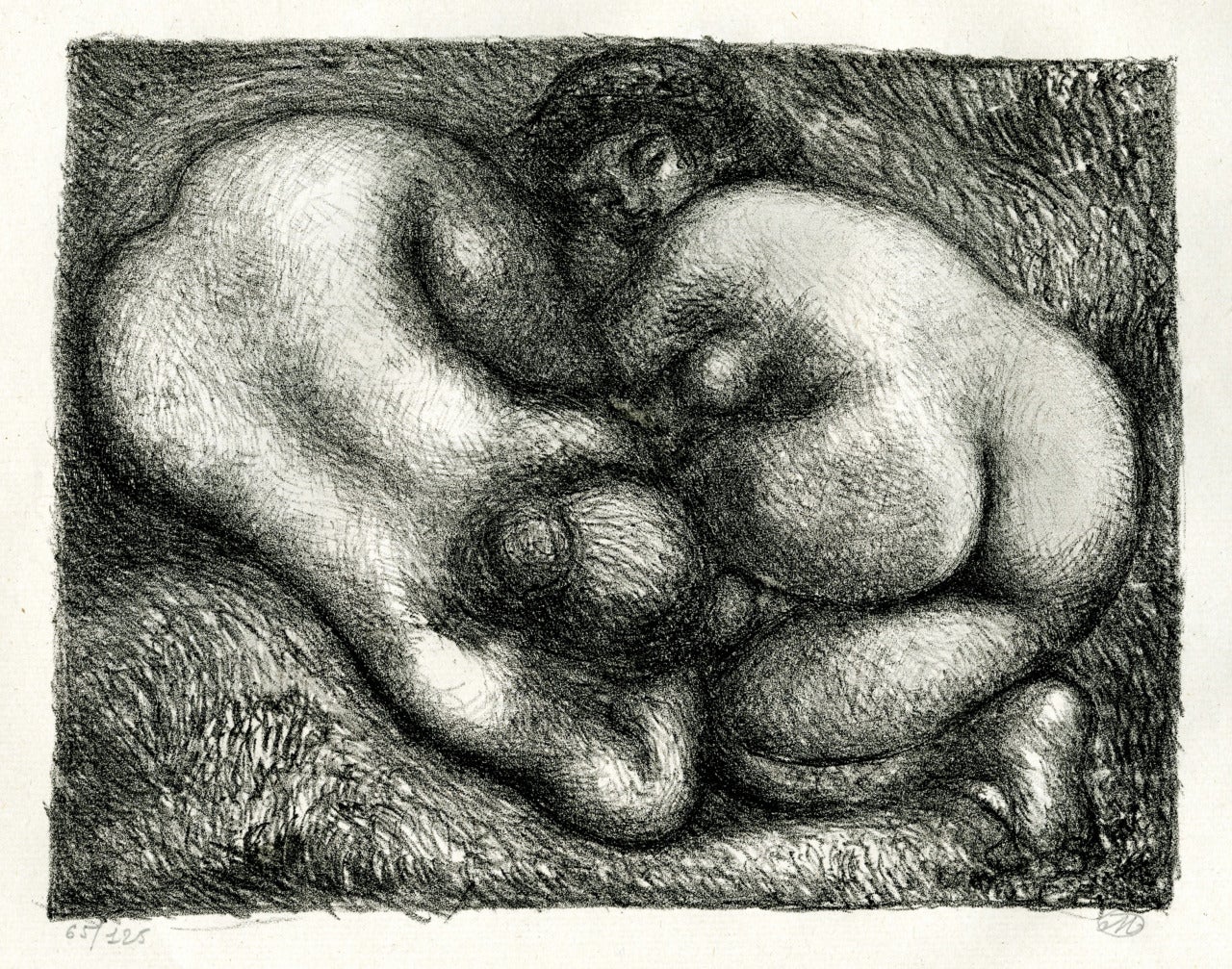 Deux Femmes Dans L'Herbe - Print by Aristide Maillol