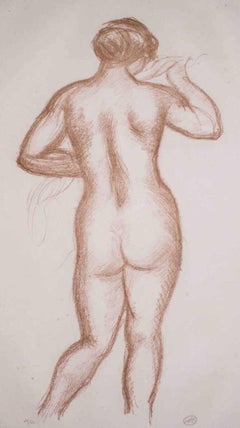 Nu de dos - Etching by Aristide Maillol - 1920s