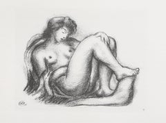 Akt auf Sofa, Moderne Lichtdrucktechnik nach Aristide Maillol