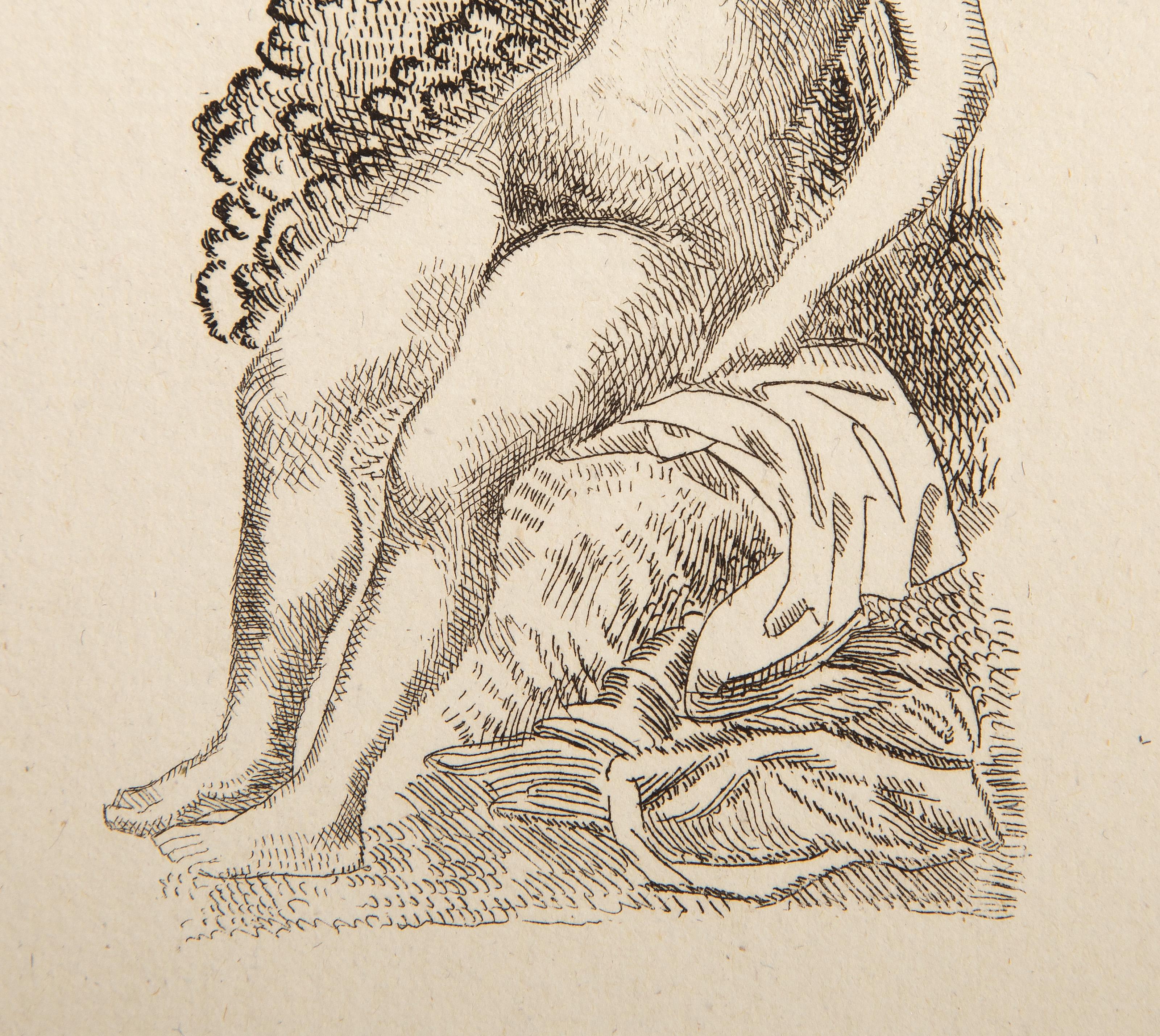 Ronsard, Impressionist Etching by Aristide Maillol For Sale 2