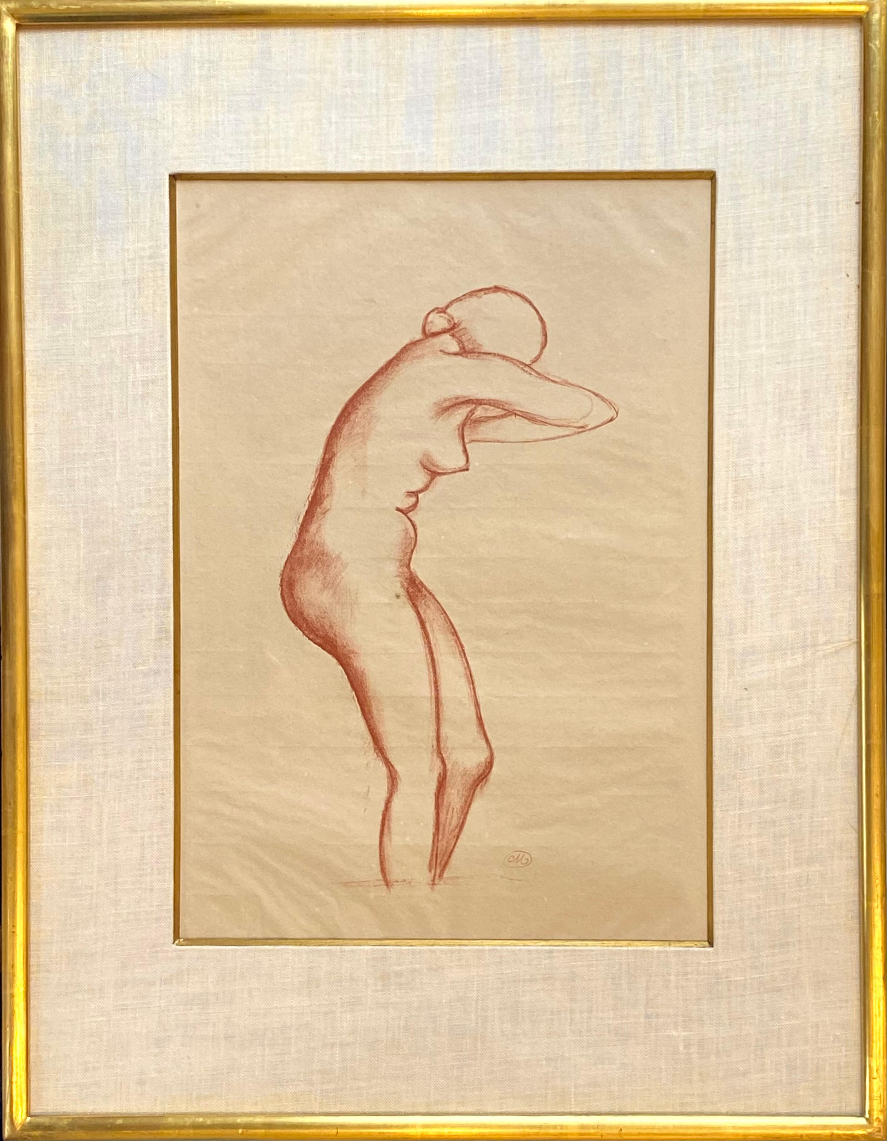 “Standing Female Nude” - Print by Aristide Maillol