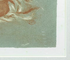 Gerahmte Lithographie ohne Titel von Aristide Maillol