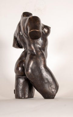 20th Century Bronze Nude Female Torso after French artist Aristide Maillol
