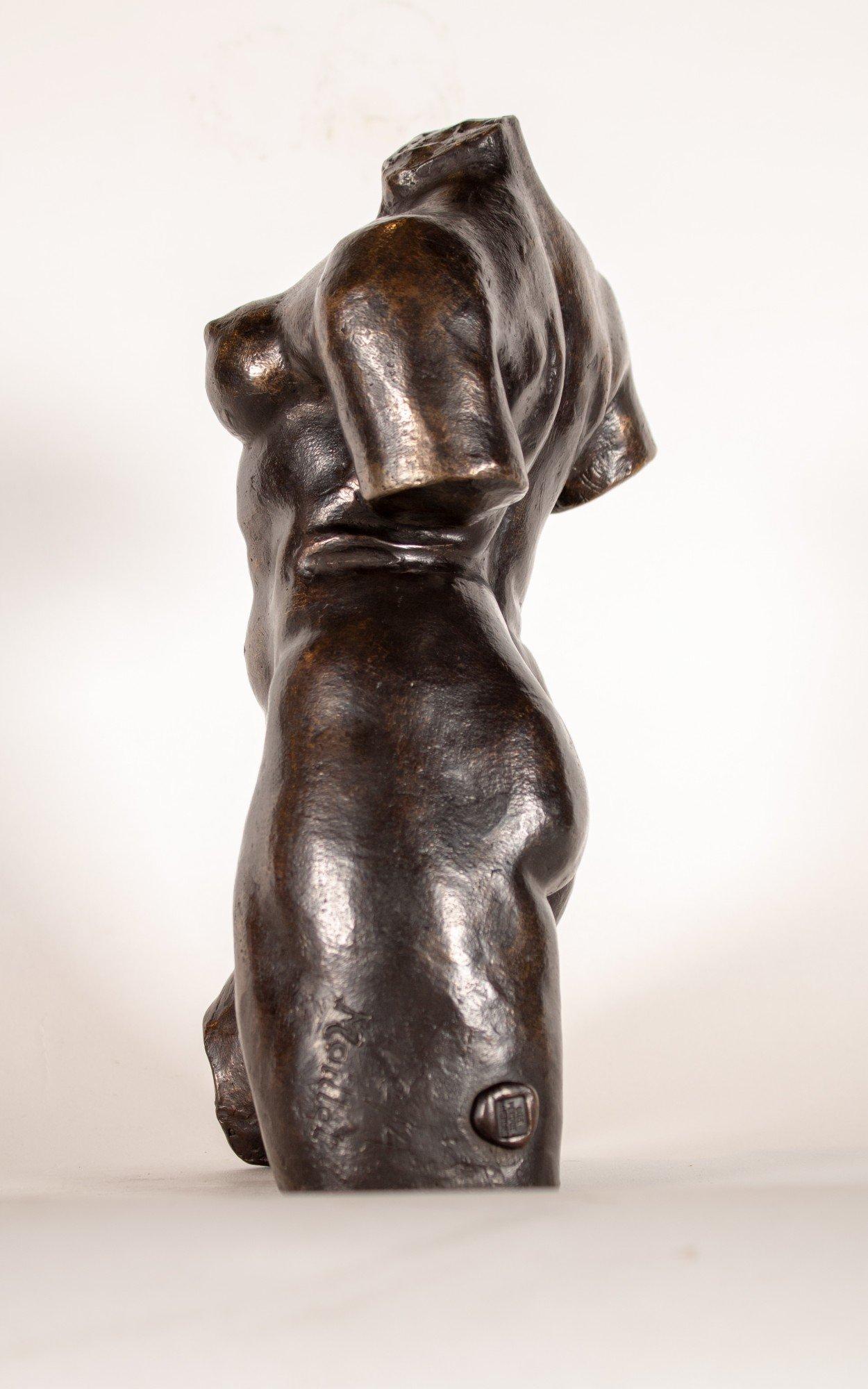 20th Century Bronze Nude Female Torso after French artist Aristide Maillol For Sale 5