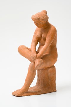 Antique Femme Assise, Aristide Maillol, 1900 (Terracotta Nude Scultpure of Woman)