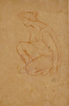 Aristide Maillol Crayon Drawing, 1910