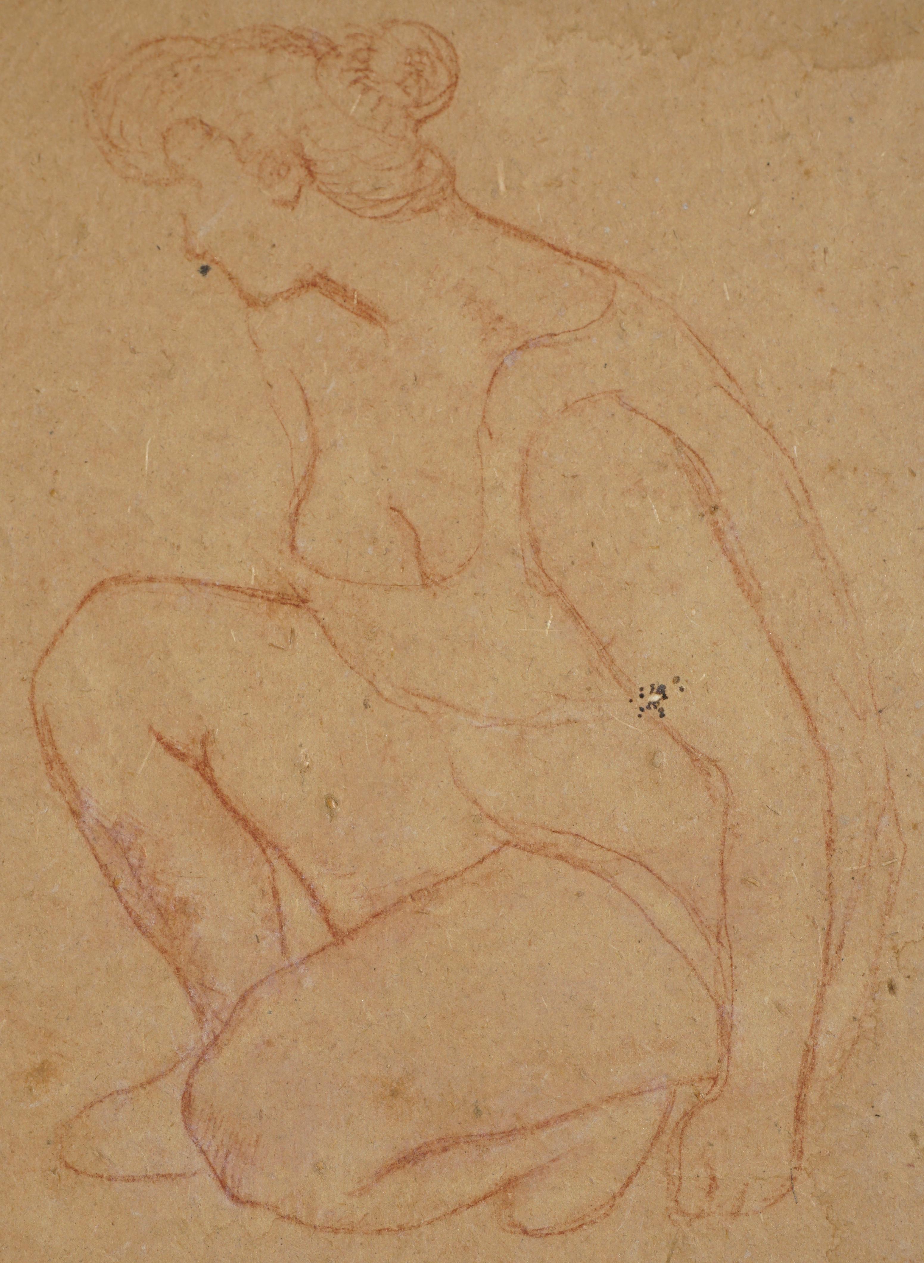 Aristide Maillol Crayon Drawing, 1910 In Good Condition In Dallas, TX