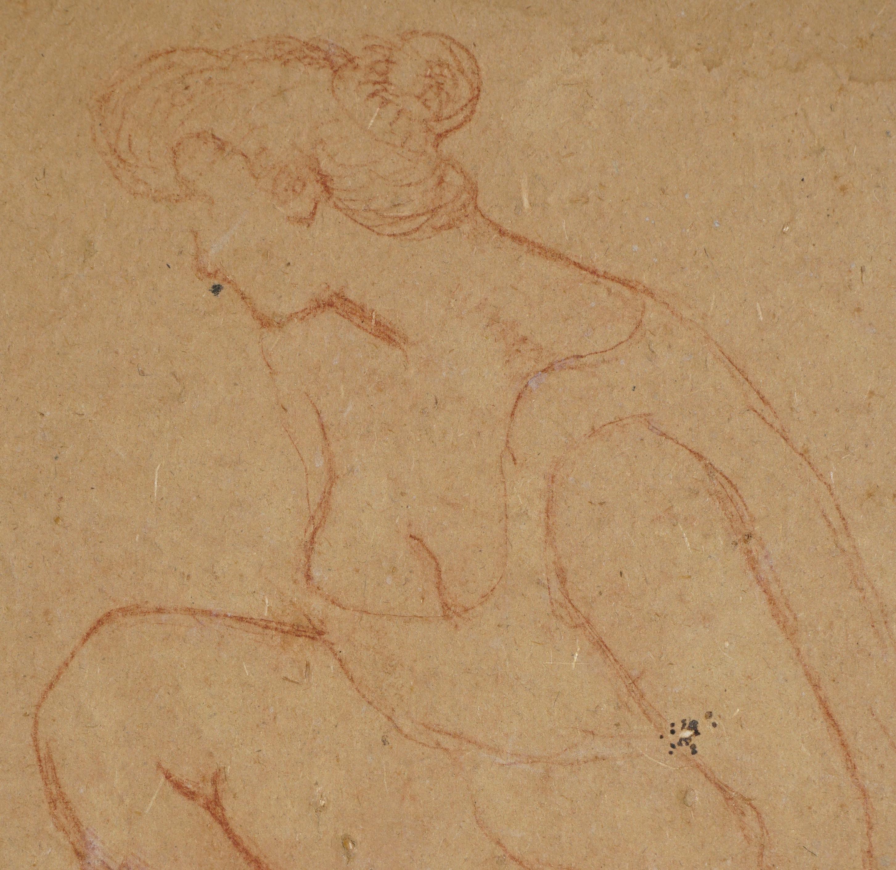 Early 20th Century Aristide Maillol Crayon Drawing, 1910