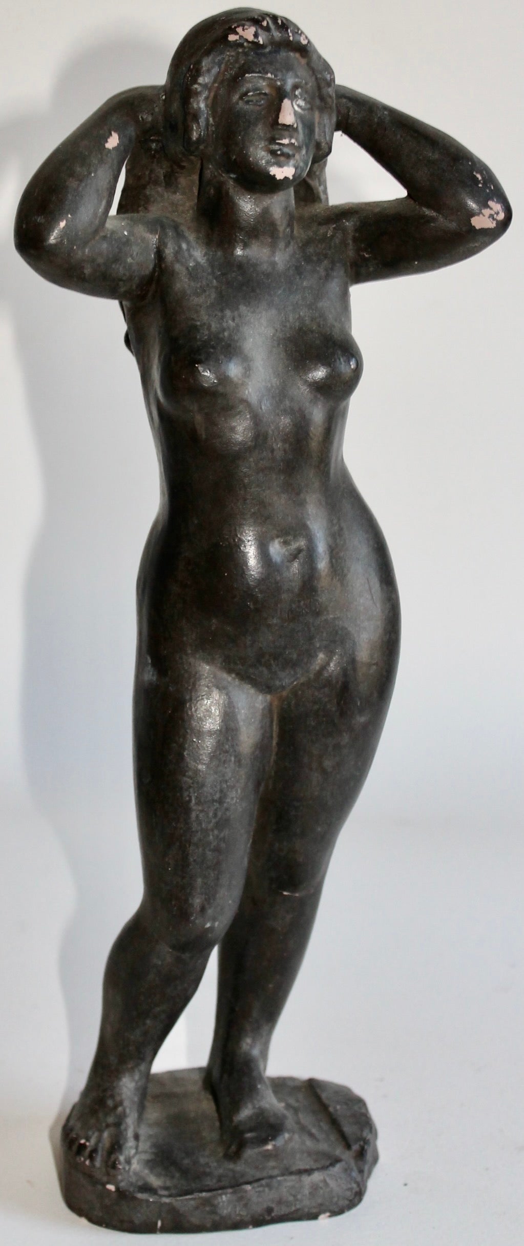 Aristide Maillol „Frau, die ihr Haar arrangiert“, MOMA-Reproduktion  (Gegossen)