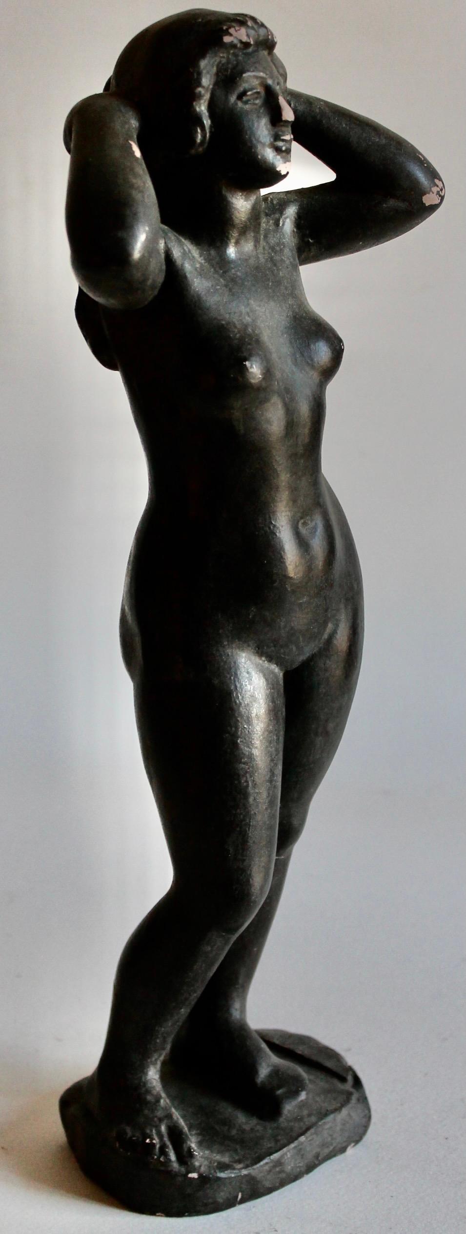 Aristide Maillol „Frau, die ihr Haar arrangiert“, MOMA-Reproduktion  im Zustand „Gut“ in Sharon, CT