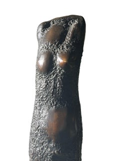Aristidis Patsoglou - Bronze à Patine Brune (Figure Féminine)