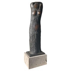 Aristidis Patsoglou - Bronze à Patine Brune (Figure Féminine)