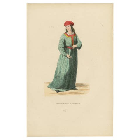Aristocratic Elegance in the Court of King Henry VI: A Noble Lord Dressep Up