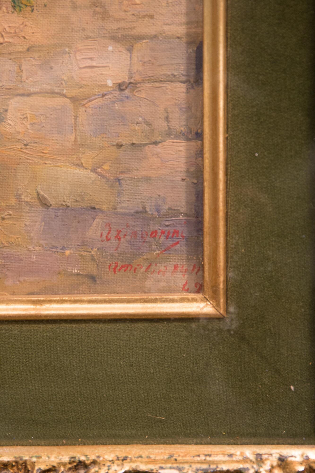 Dipinto Aristodemo Zingarini Quadro rettangolare su compensato del XX secolo, 1942