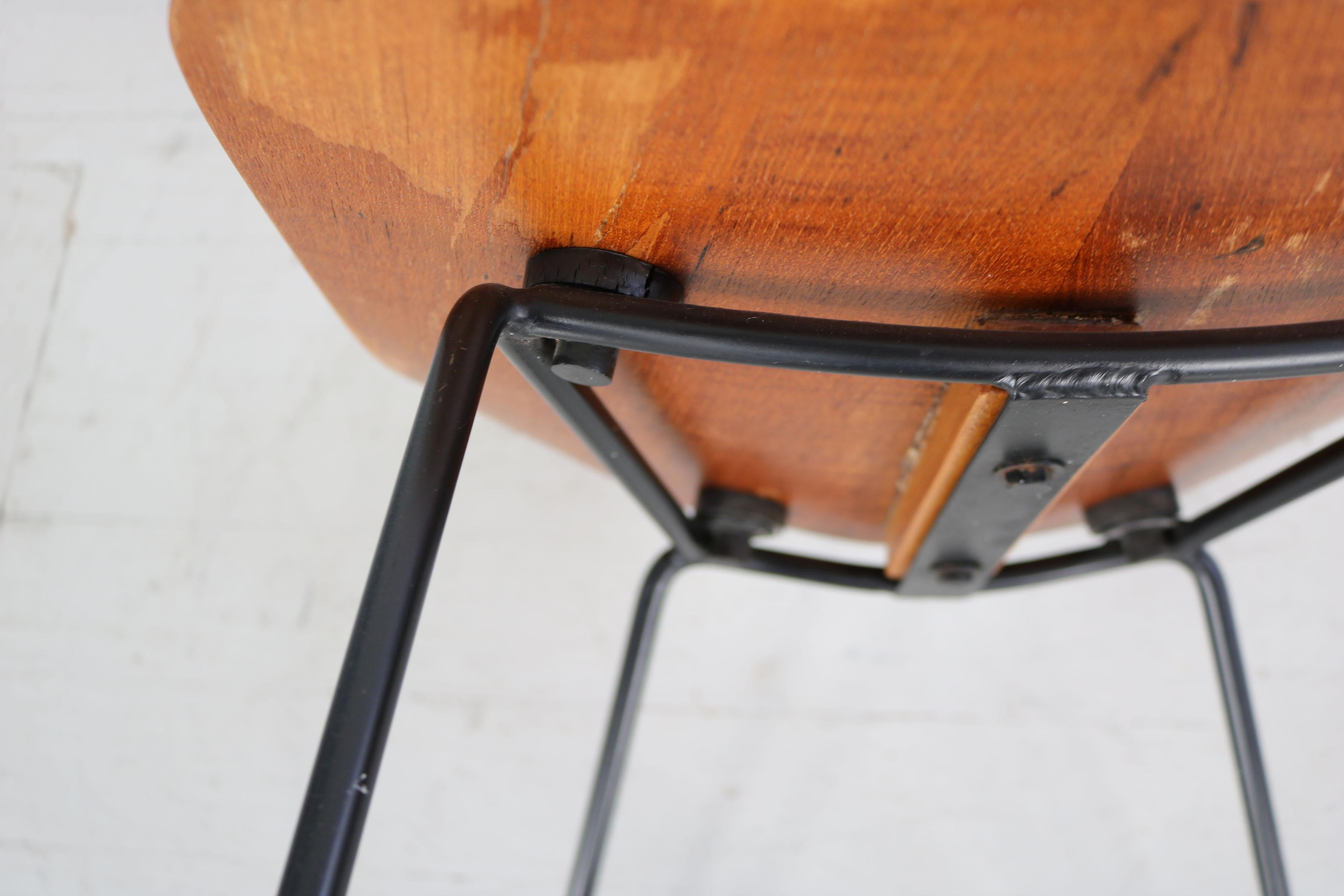 Stuhl „Ariston“ von Augusto Bozzi, entworfen von Saporiti, Italien, 1950er Jahre im Angebot 4