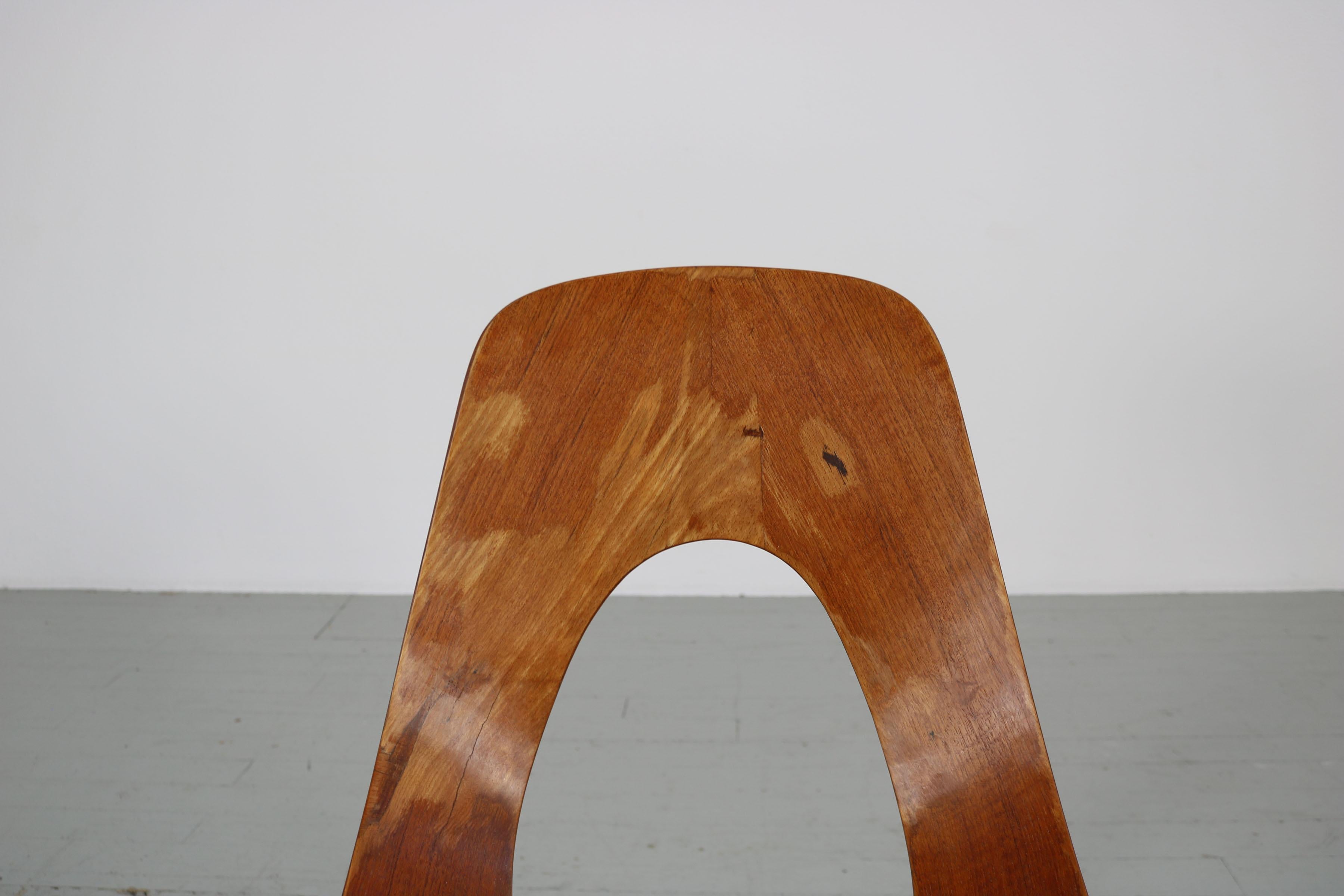  Stuhl „Ariston“ von Augusto Bozzi, entworfen von Saporiti, Italien, 1950er Jahre im Angebot 8