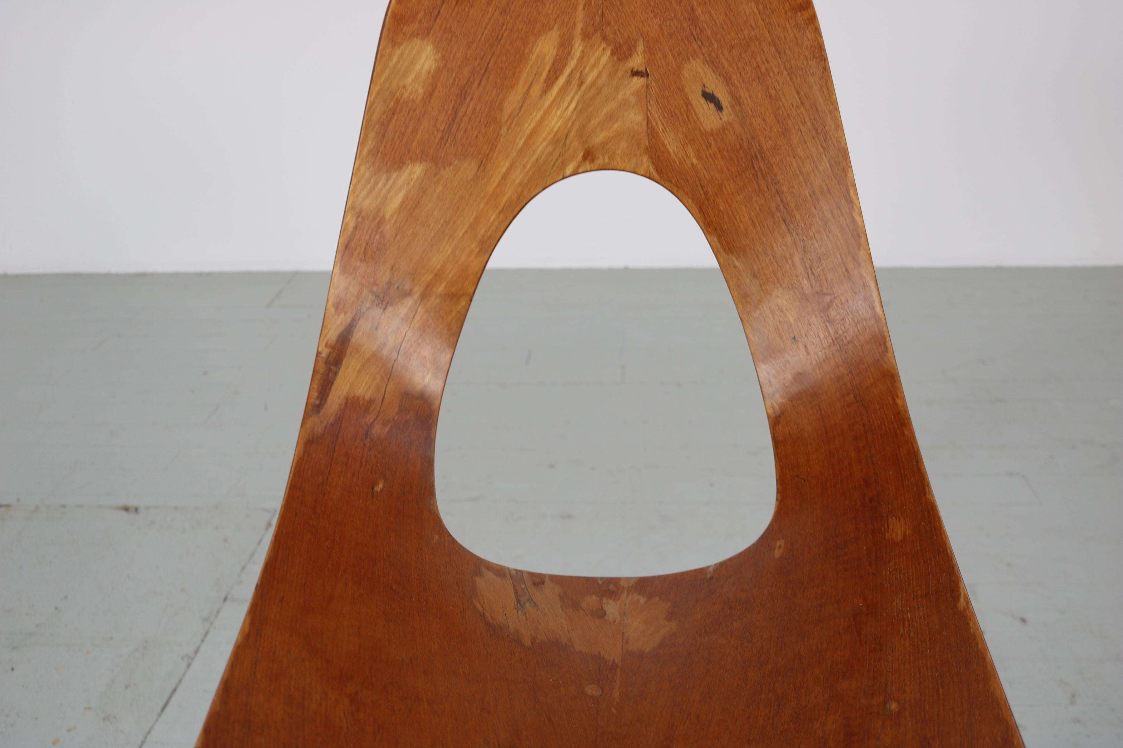  Stuhl „Ariston“ von Augusto Bozzi, entworfen von Saporiti, Italien, 1950er Jahre im Angebot 9