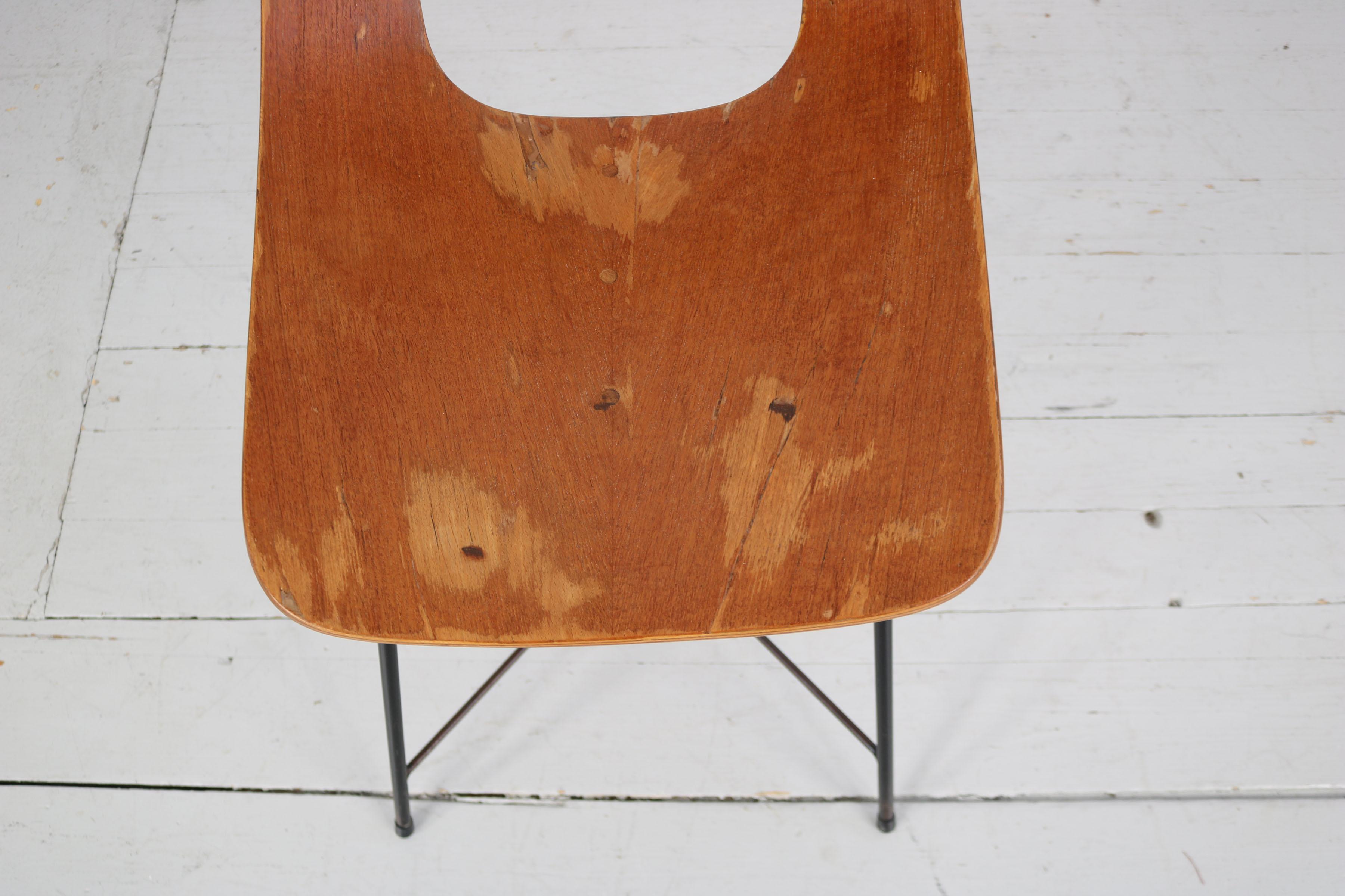  Stuhl „Ariston“ von Augusto Bozzi, entworfen von Saporiti, Italien, 1950er Jahre im Angebot 10