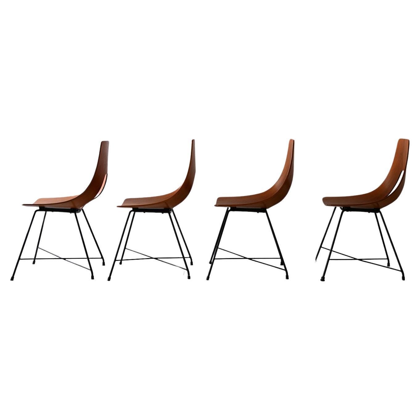 "Ariston" chairs by Augusto Bozzi For Sale
