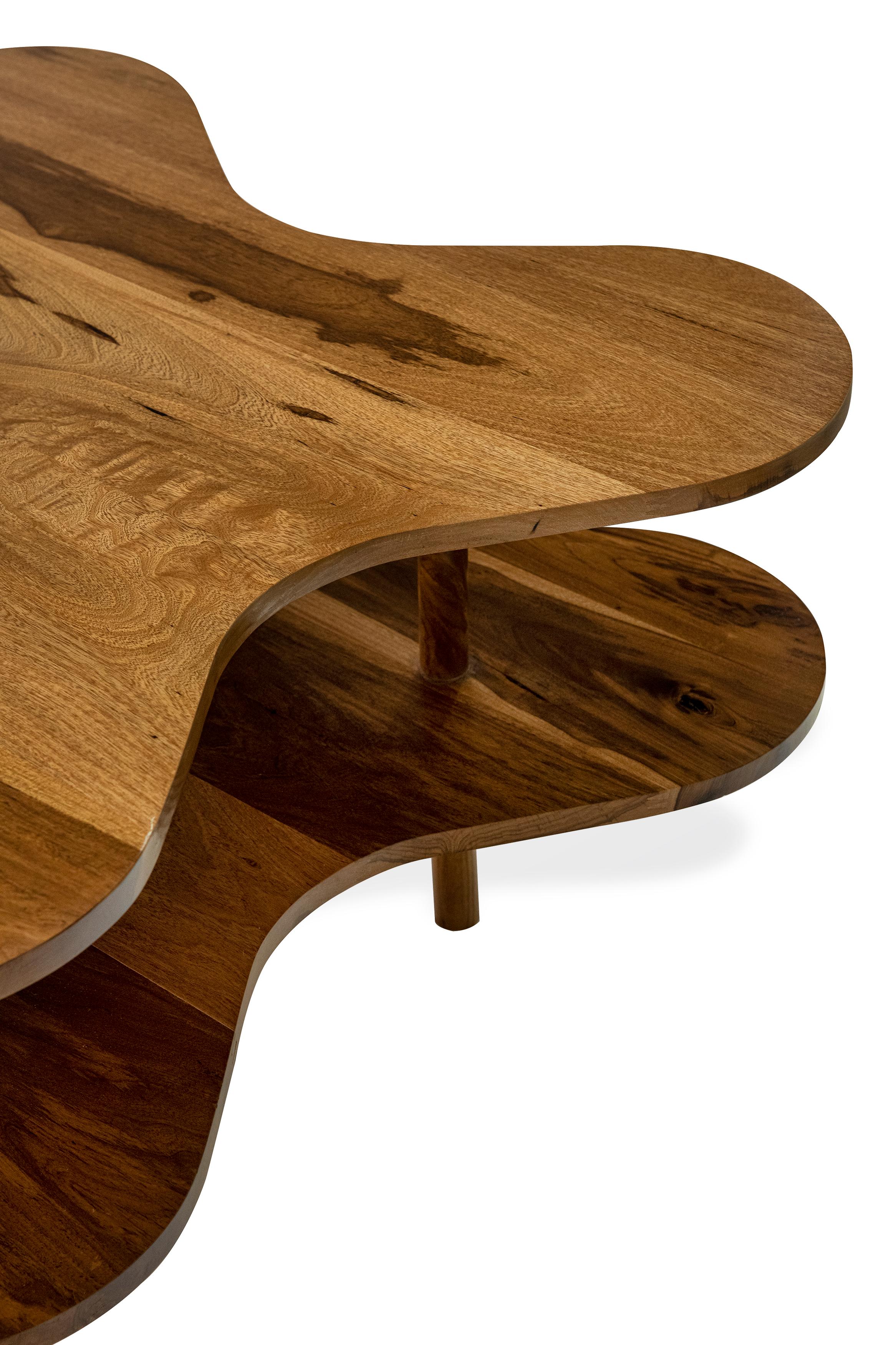 Bois Table basse Ariston conçue par Daniel Basso et Estudio, Floride, Argentine, 2022 en vente