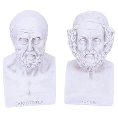 Vintage Aristotle & Homer Bookends