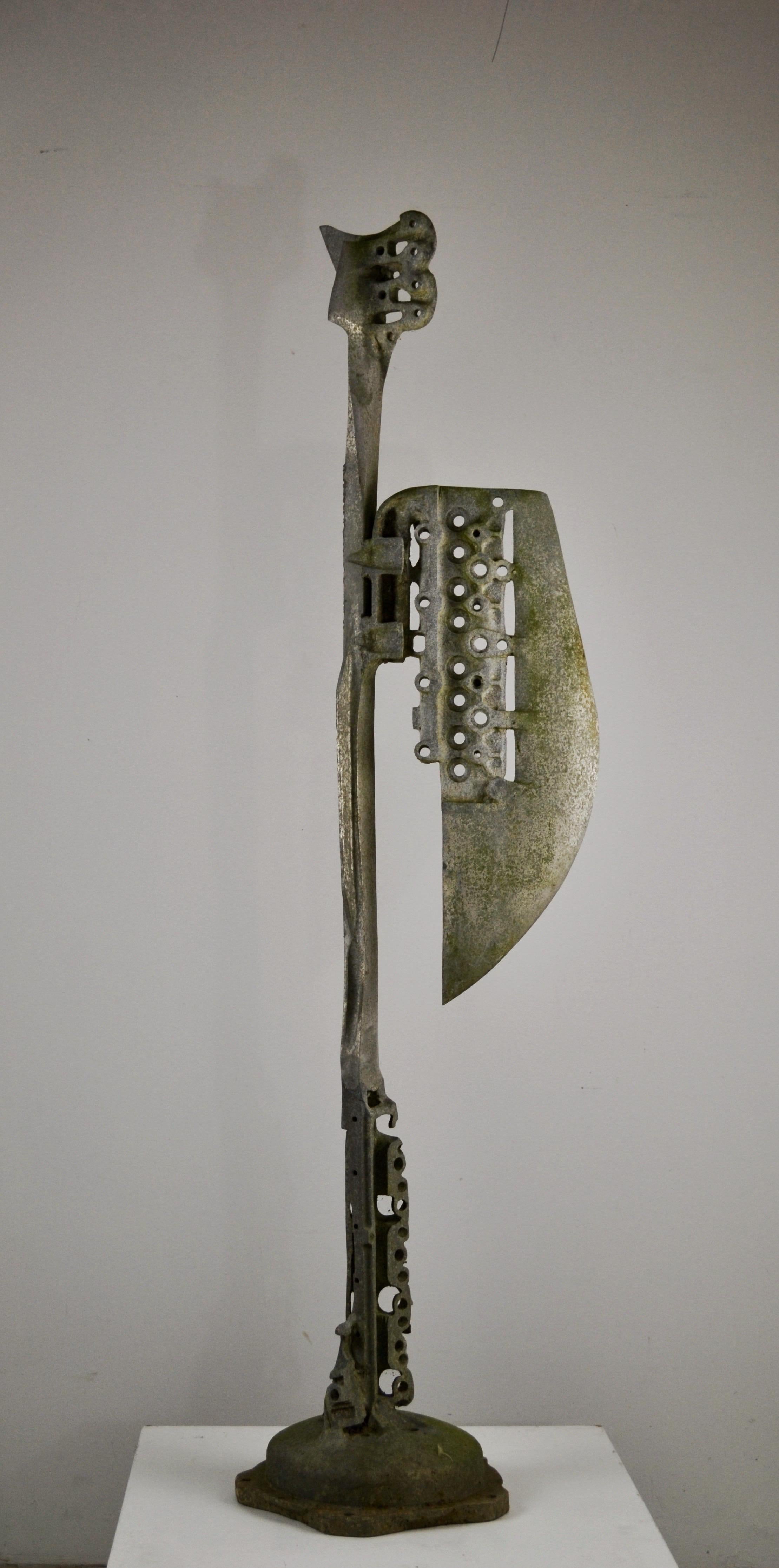 Late 20th Century Arisztid Szendy – Early Aluminum Sculpture - France - 1970s For Sale