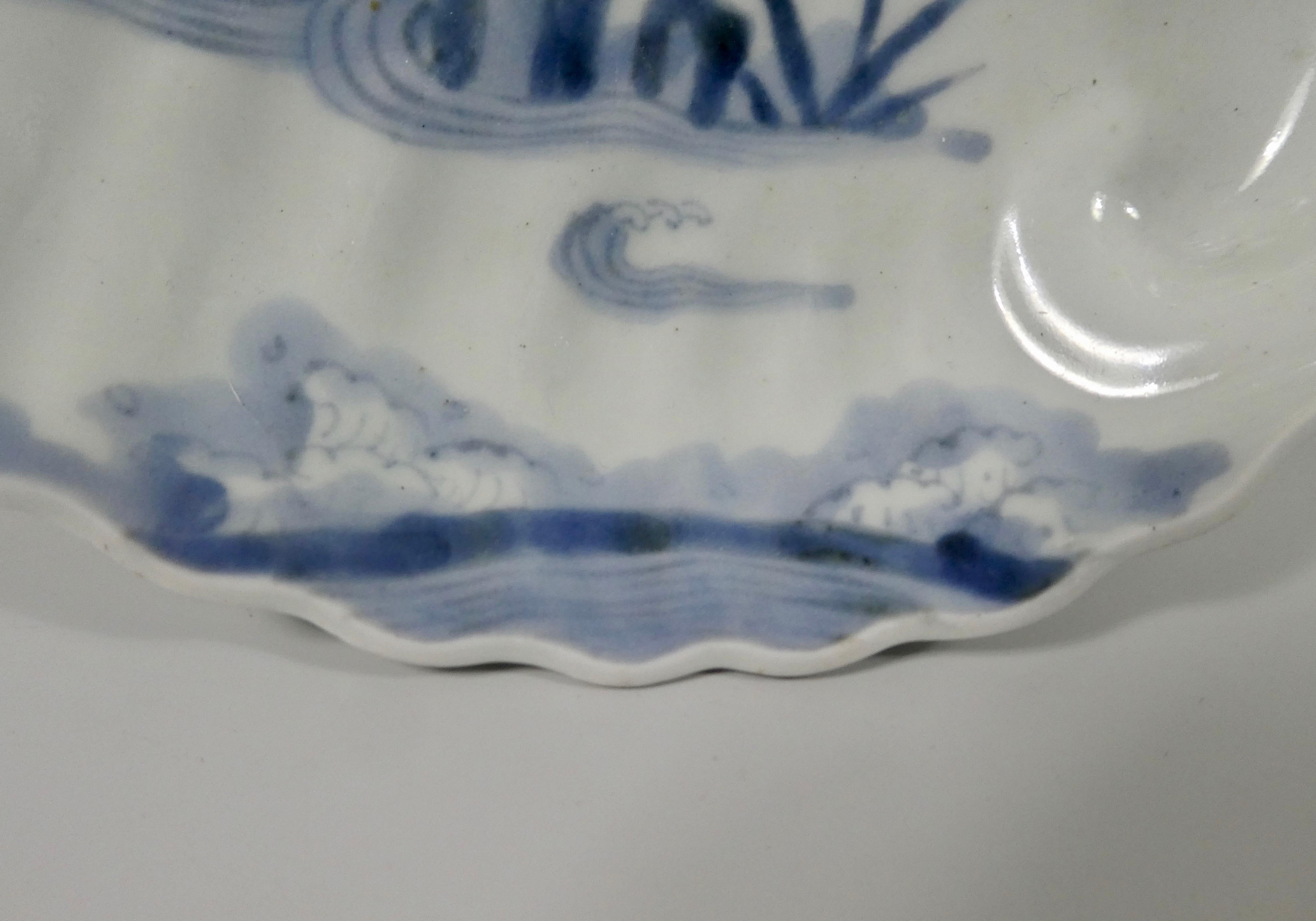 Japanese Arita ‘Abalone Shell’ Porcelain Dish, circa 1720, Edo Period