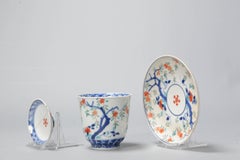 Arita Edo Period Japanese Porcelain Kakiemon Chocolate Cup/Tea Bowl