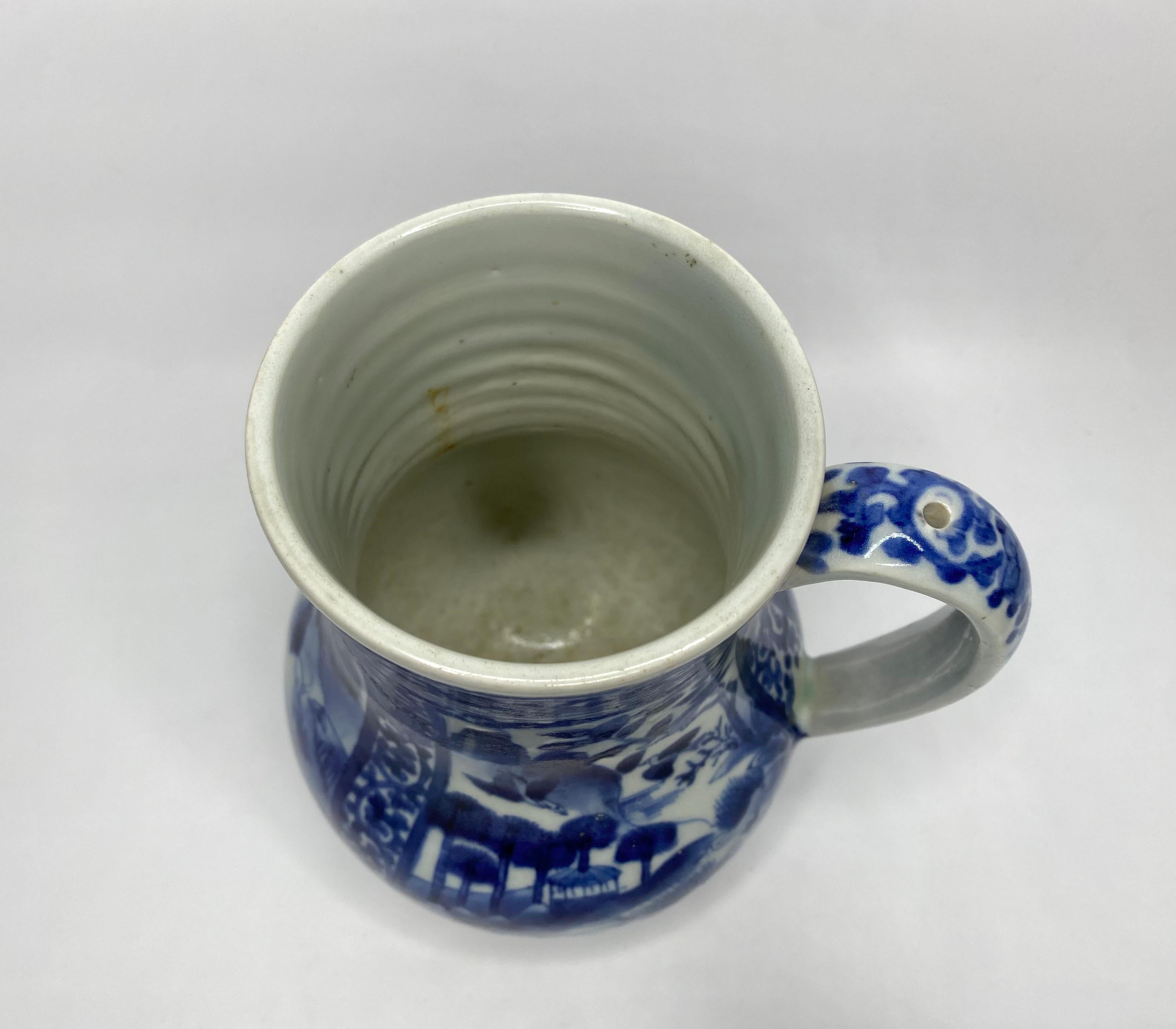Japanese Arita Porcelain Tankard, Japan, c. 1700, Genroku Period