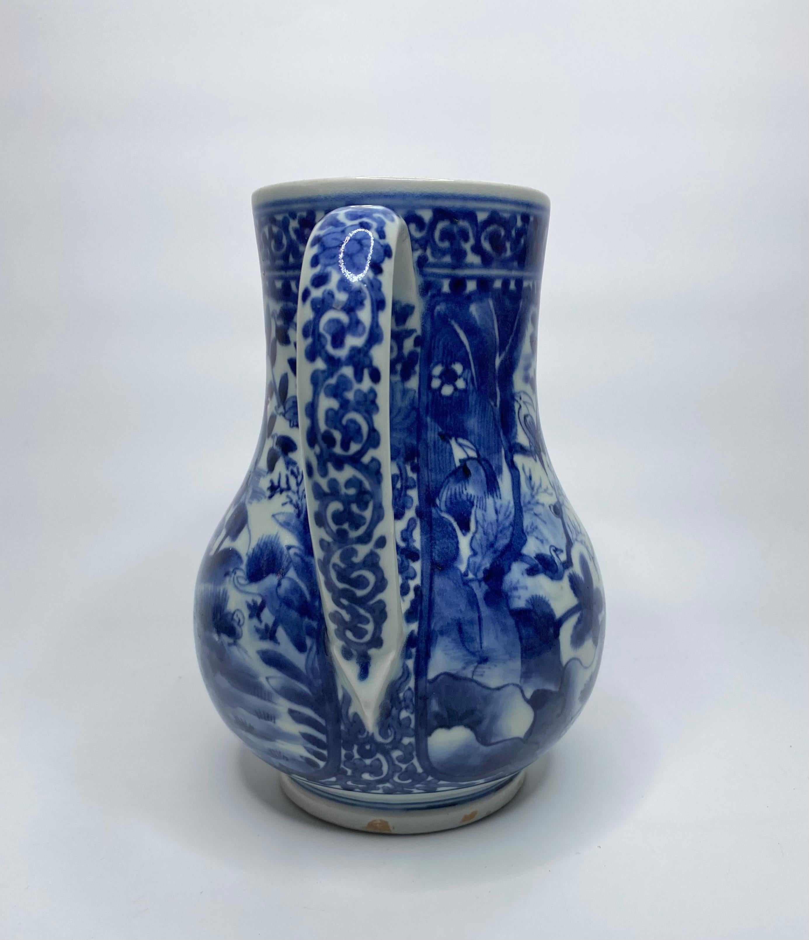 Fired Arita Porcelain Tankard, Japan, c. 1700, Genroku Period