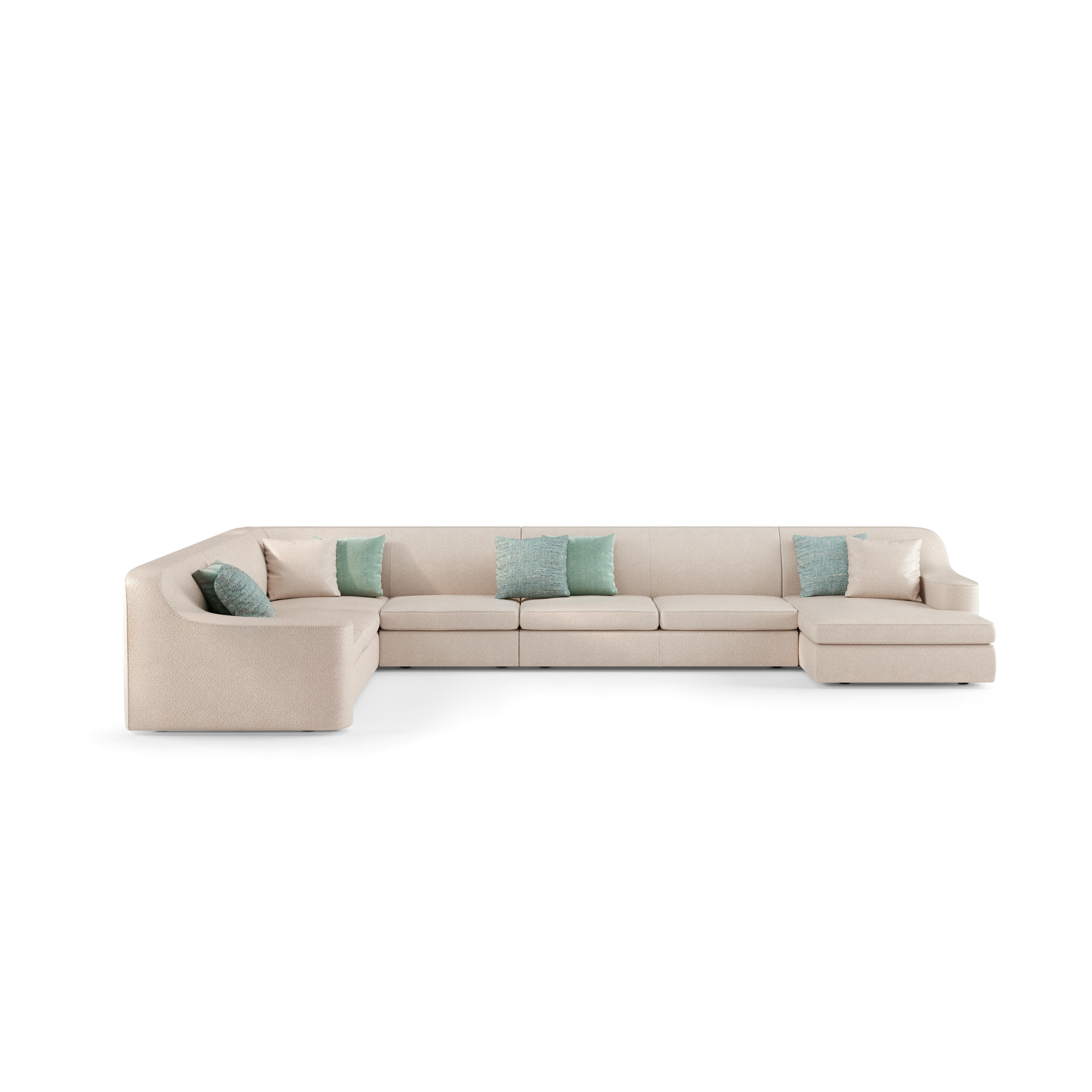 Sofá Arizona 5004 by Redeco
Dimensiones: An 444/284/160 x Pr 105 x Al 79 cm
Materiales: Estructura de madera acolchada con espuma de poliuretano de diferentes densidades. Cojines de asiento acolchados en espuma de poliuretano. Pretapizado en guata