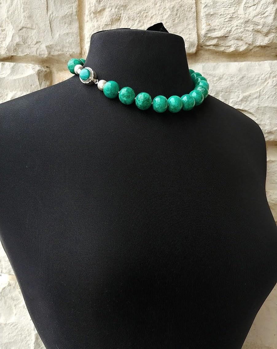 Arizona Chrysocolla Necklace For Sale 4