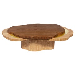 Arizona Coffee Table, Walnut Oak Brass, InsidherLand by Joana Santos Barbosa