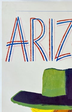 ARIZONA FLY TWA Original Vintage Airline American Southwest Travel Poster MCM