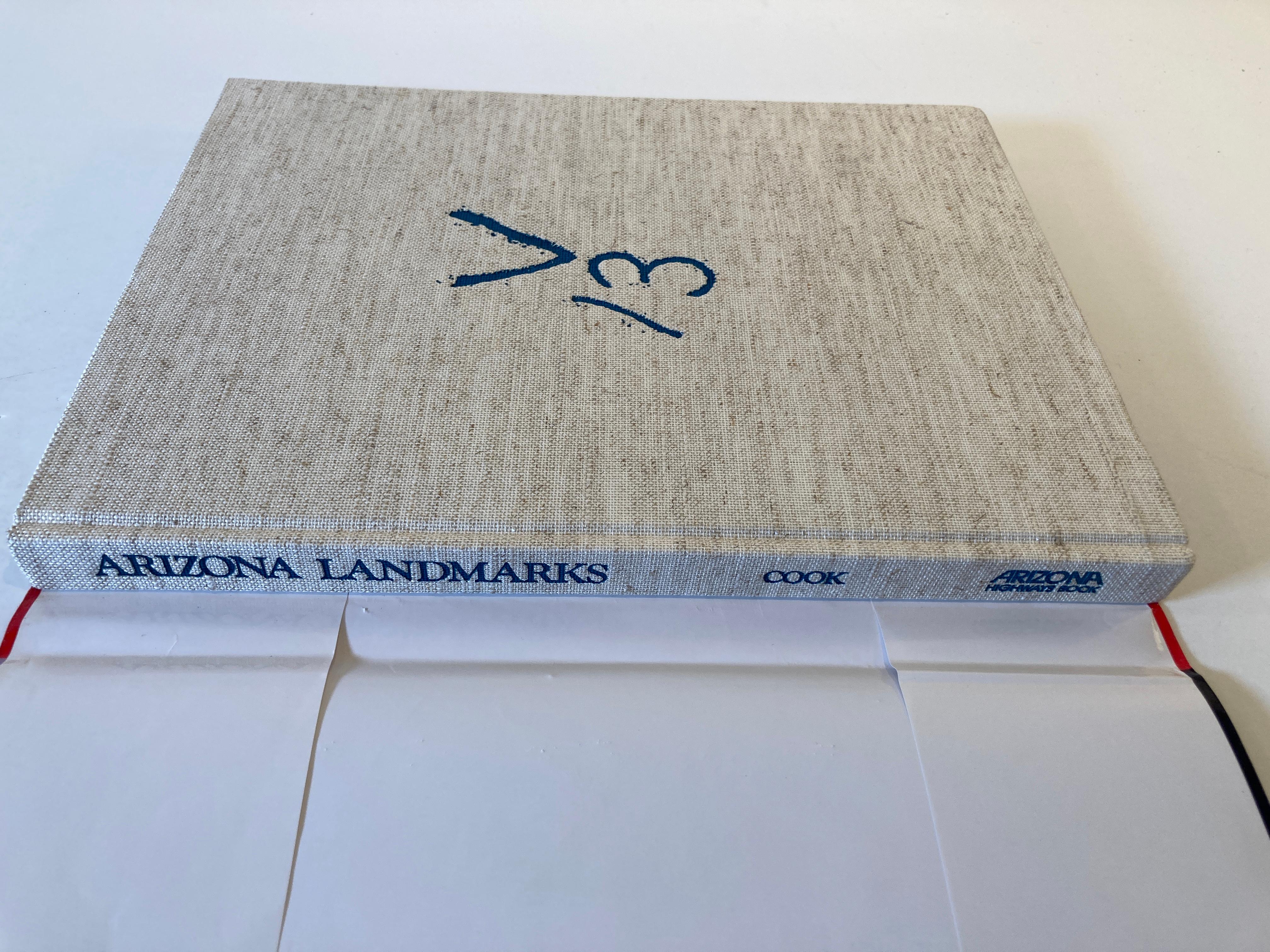 Paper Arizona Landmarks Book by James E Cook Hardcover Book, 1987