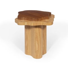 Natürliche organische form walnuss & eiche messing Arizona beistelltisch von InsidherLand