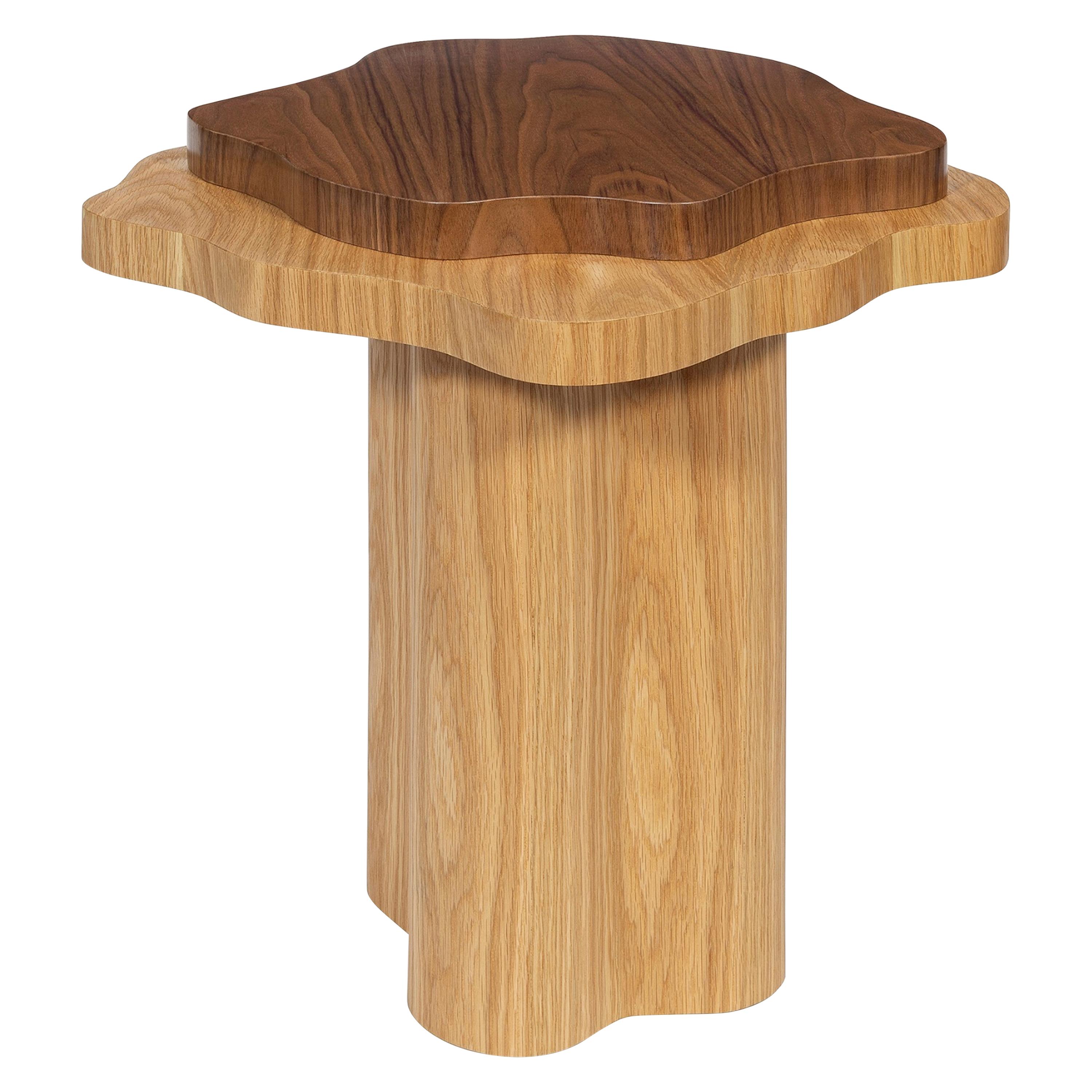 Arizona Side Table, Walnut and Oak, InsidherLand by Joana Santos Barbosa For Sale