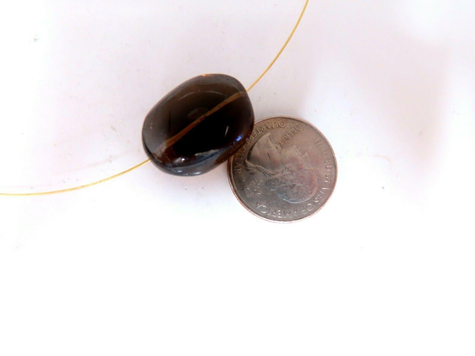Collier solitaire en or 14 carats avec topaze d'Arizona en vente 3